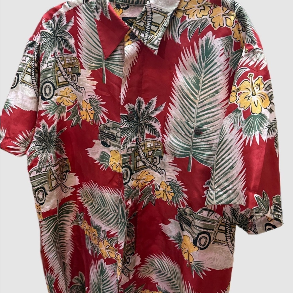 Hawaii Silk Company Vintage 100% Silk Shirt Most Beautiful Hawaiian Shirt Ever